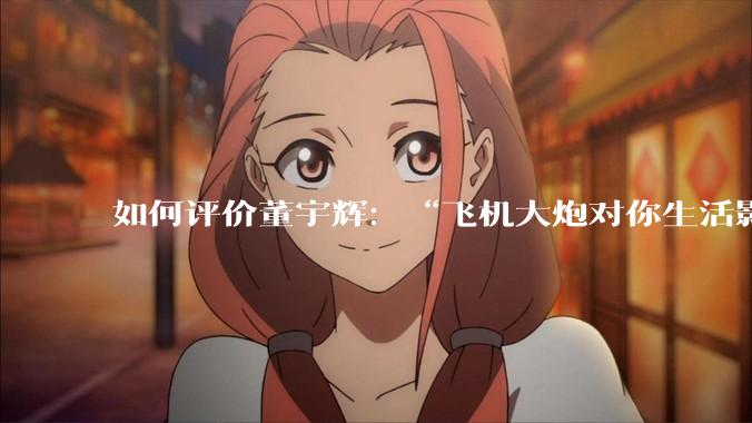 如何评价董宇辉：“飞机大炮对你生活影响其实并不大，小家电才是真正提升每个人生活质量”这个观点？